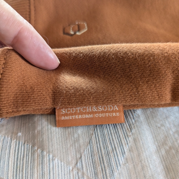 Scotch & Soda men's brown fashion sweatshirt, size XL - Picture 3 of 5